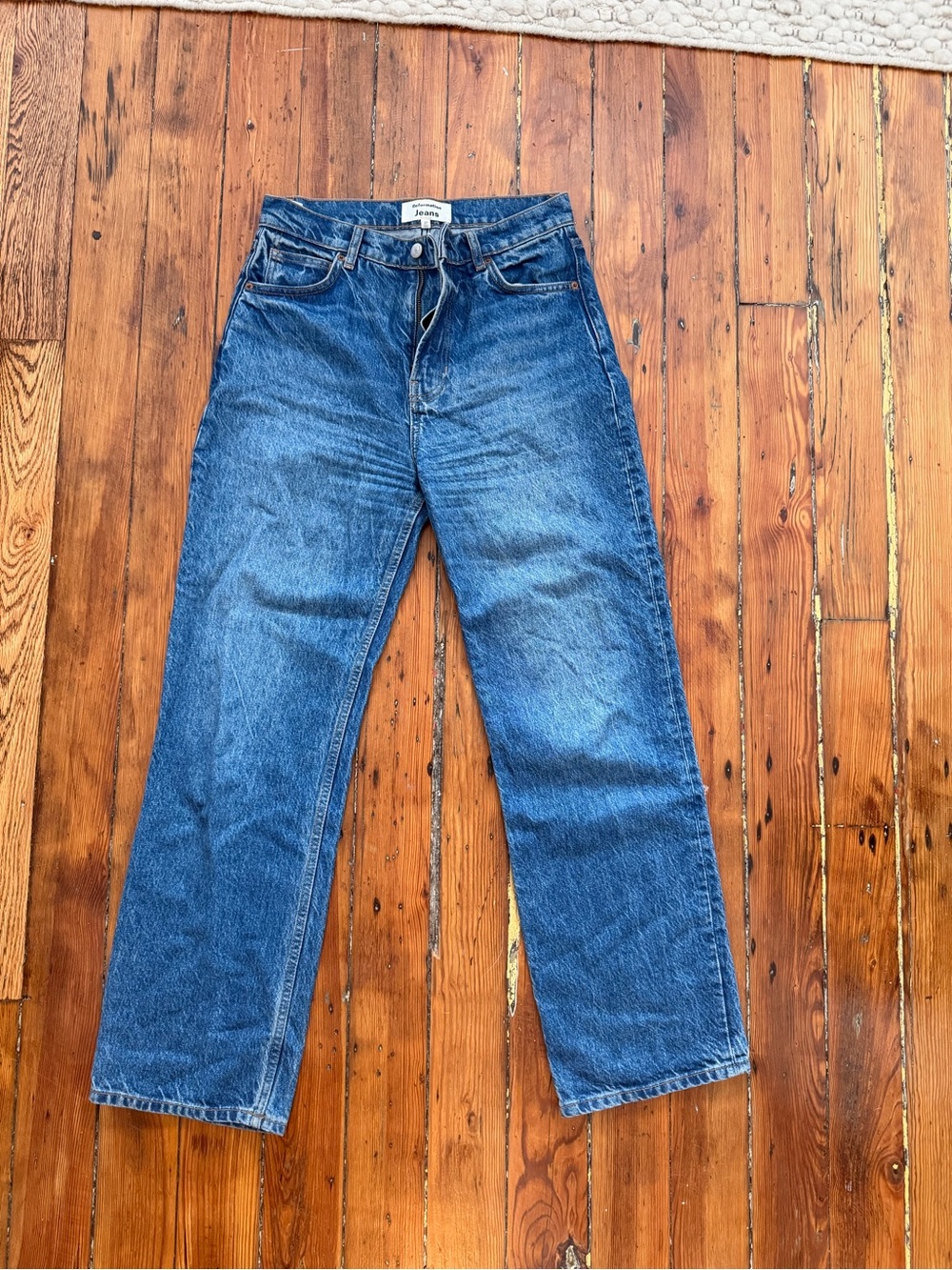 Reformation Abbie High-Rise Straight-Leg Jeans